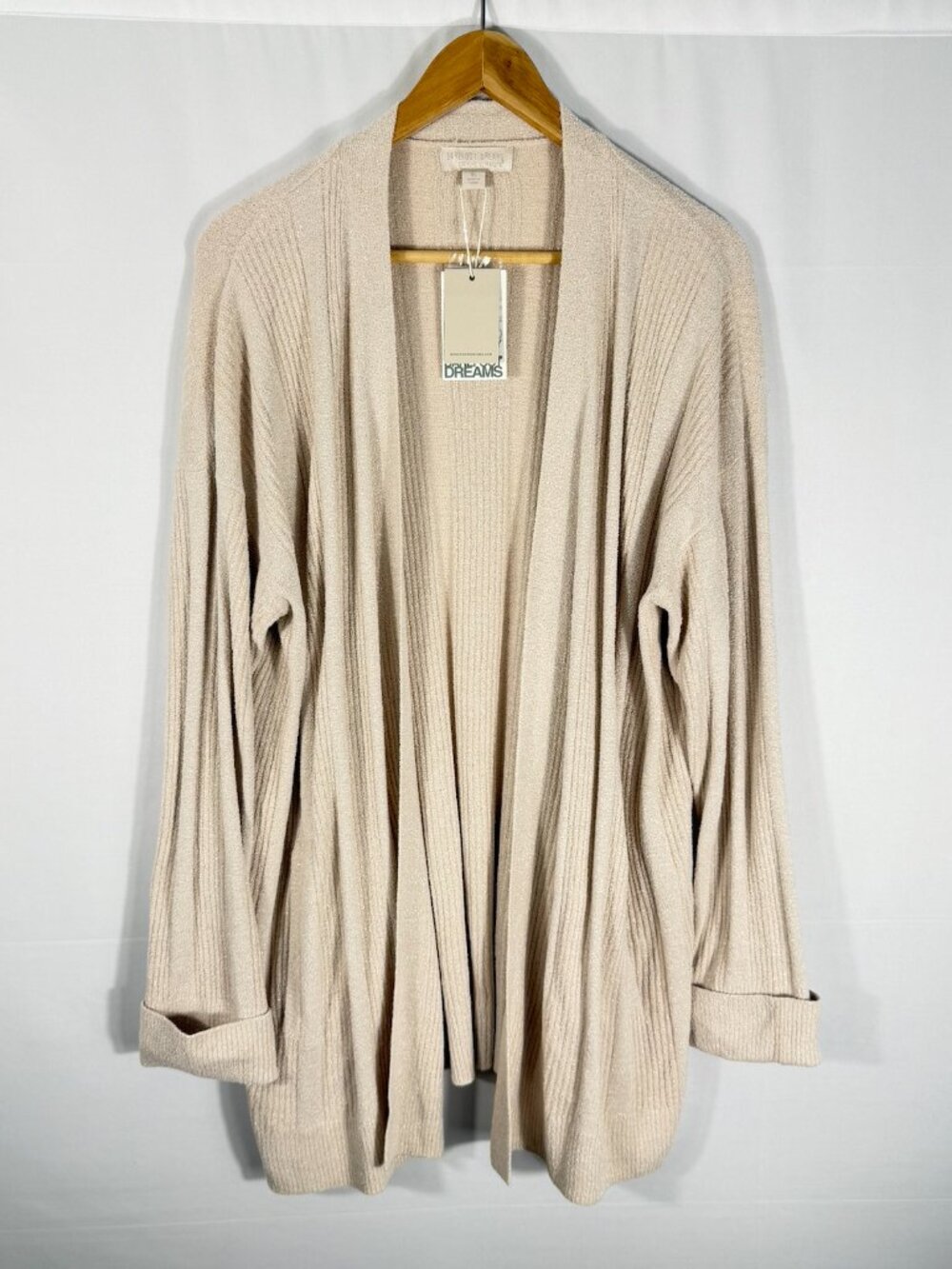 Barefoot Dreams CozyChic Ultra Lite Variegated Rib Open Cardigan NWT